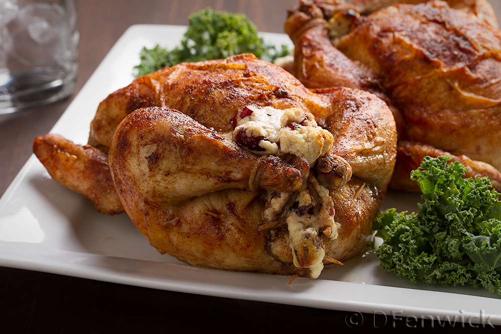 Cornish Game Hens stuffed with a cranberry and cheese stuffing by D Fenwick, http://dfenwickphotography.com