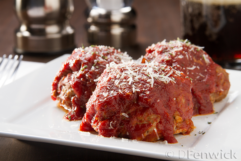 Meatballs with tomato sauce by D Fenwick, http://dfenwickphotography.com